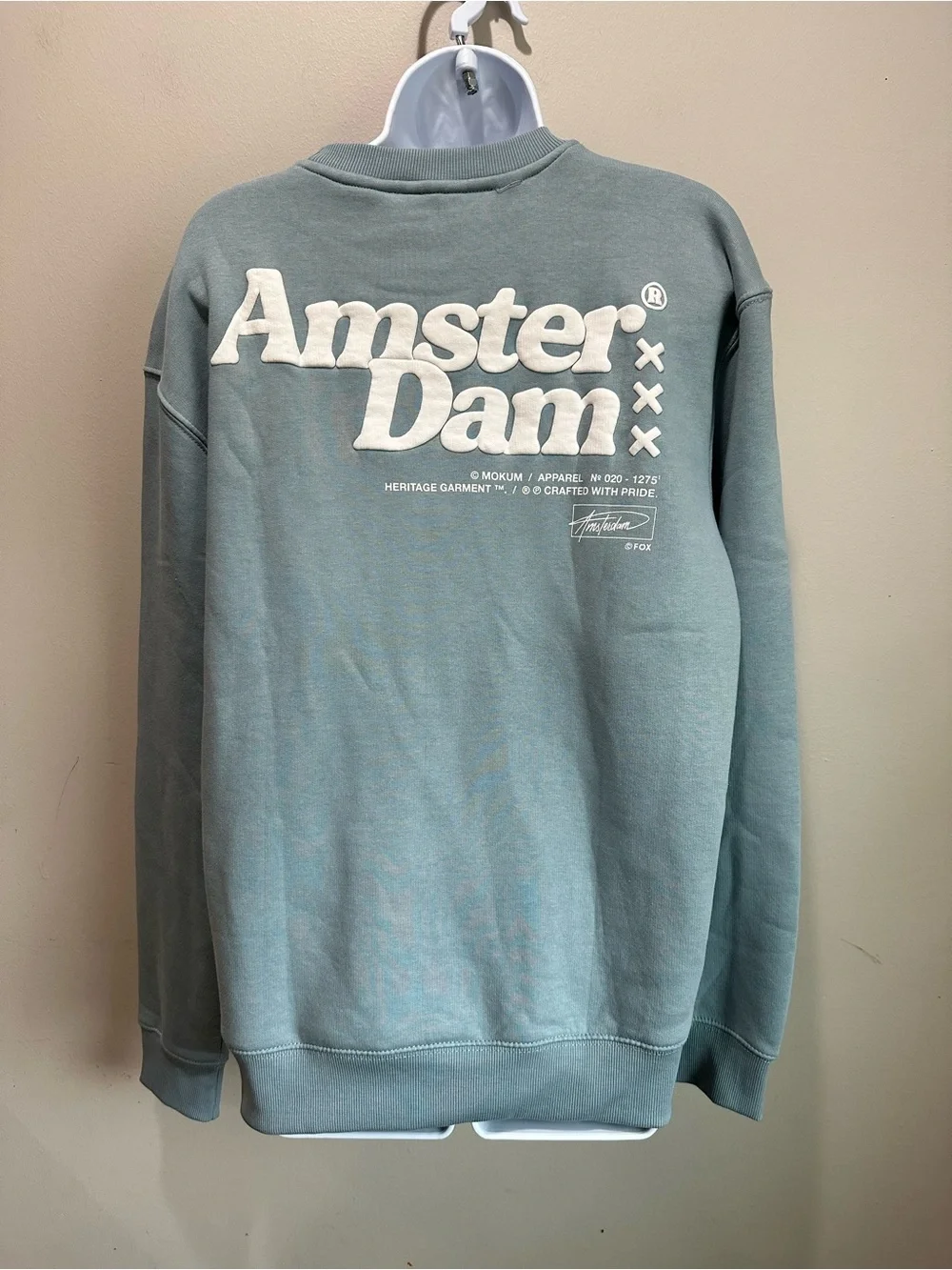 Fox Unisex Crewneck Sweatshirt in Sage Green